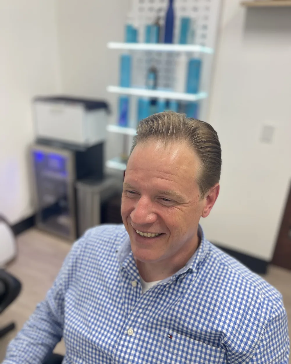 Finished haircut at A-Man Barbershop