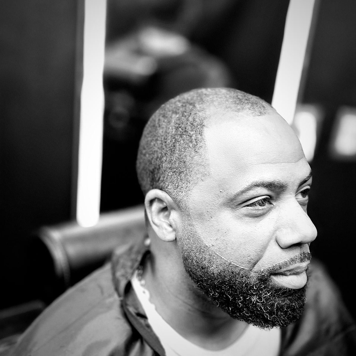 Freshly finished haircut and beard from the AC Prolific Blendz portfolio