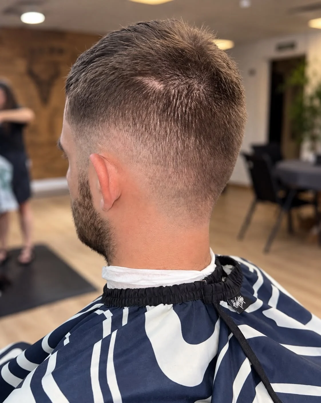 Fresh fade at Bourbon & Blade