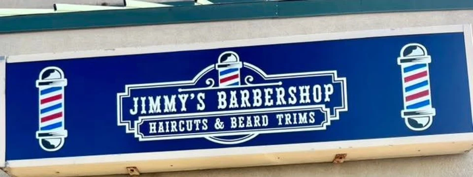 Jimmy's Barber Shop sign