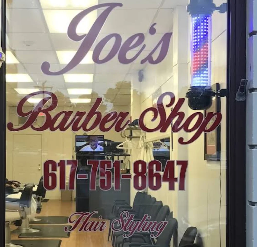 Joe’s Barbershop window sign