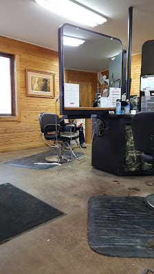 A barber station inside The Buzz