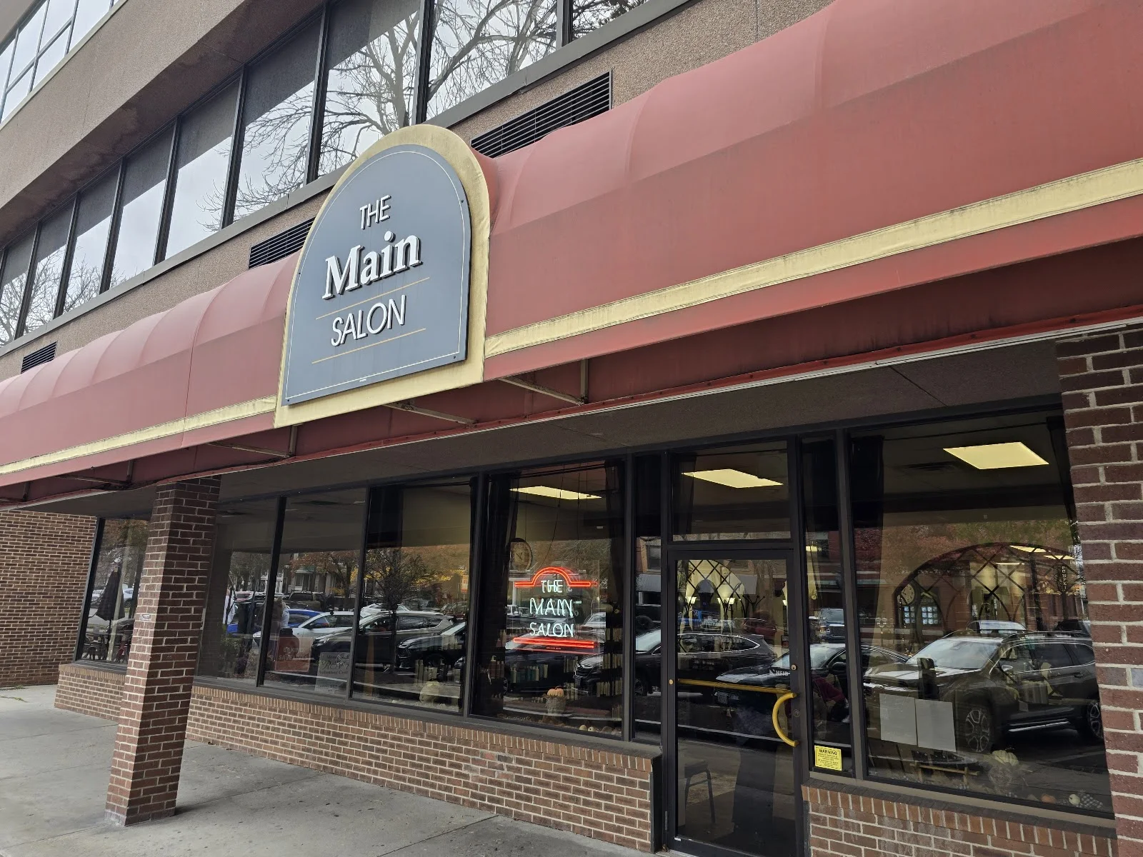 The Main Salon storefront on Main Street in downtown Keene