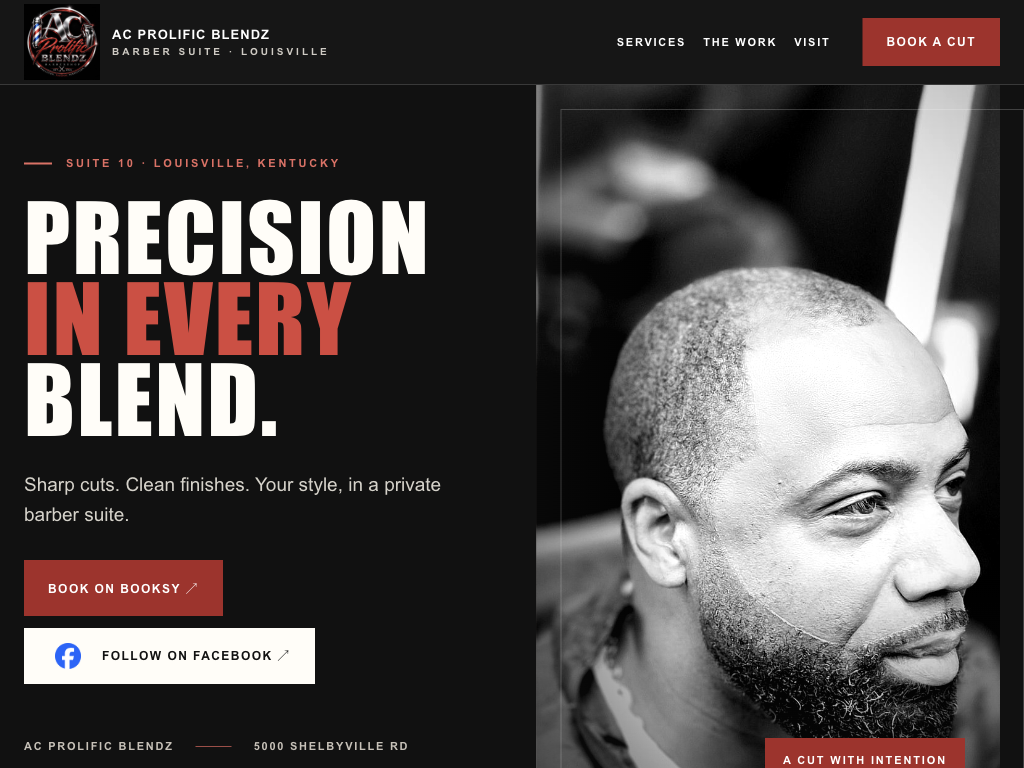 Homepage preview for AC Prolific Blendz